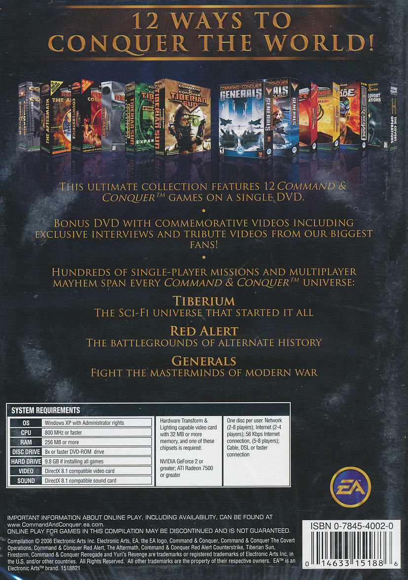 command e conquer the first decade command e conquer the first decade