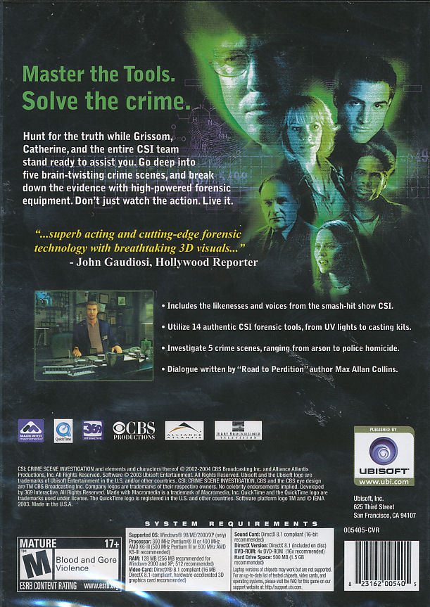 csi crime scene investigation pc game download