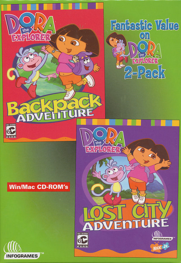 Dora 2 Pack The Explorer Backpack Lost City Adventure | eBay