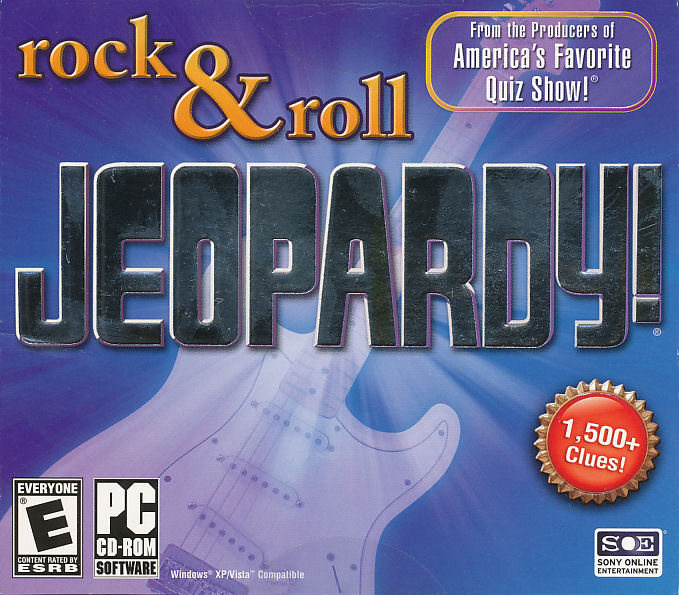 Jeopardy Rock Roll Edition Quiz Show PC Game New 705381153207