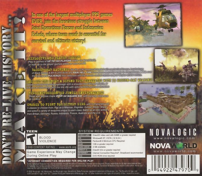 Joint Operations TYPHOON RISING Ops Shooter PC Game NEW 753799098306 