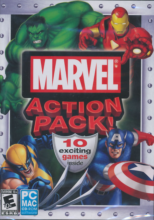 Marvel Action Pack 10x Games Wolverine Iron Man Hulk 705381199502 