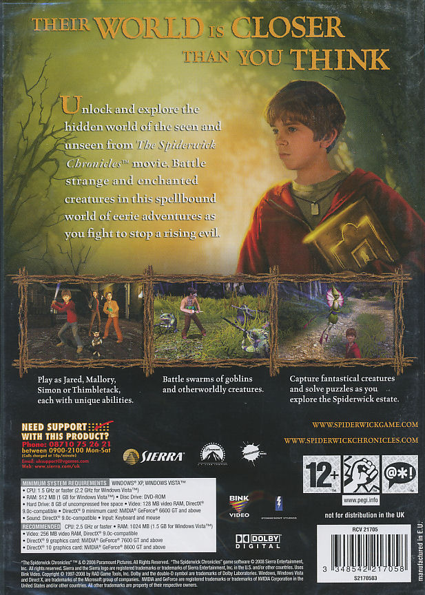 the spiderwick chronicles pc game the spiderwick chronicles pc game