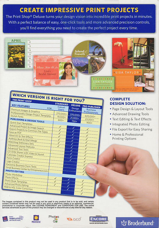 The 23 DELUXE 1 Desktop Publishing Software Print Shop