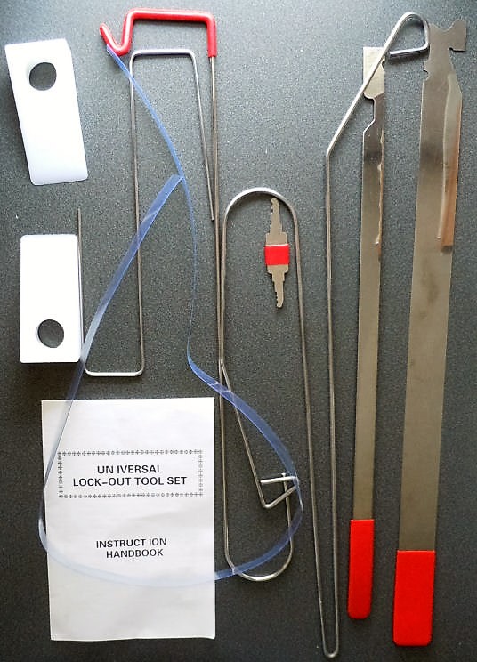 Universal Auto Lockout Tool Kit -Car Truck Door Lock Slim Jim Bump Key
